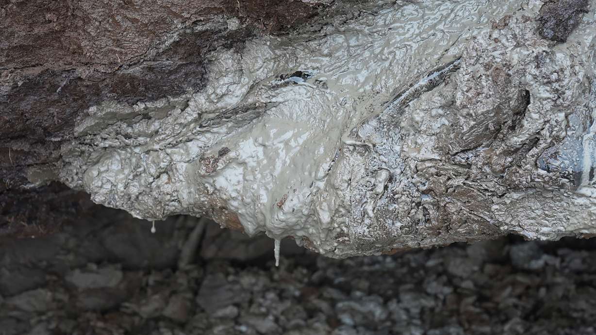 Permafrost melts on the coast in Newtok, Alaska, Aug. 16, 2024. There's three times as much carbon still frozen in permafrost as what's now in the air, but all over the Arctic those heat-trapping gases are escaping into the atmosphere.