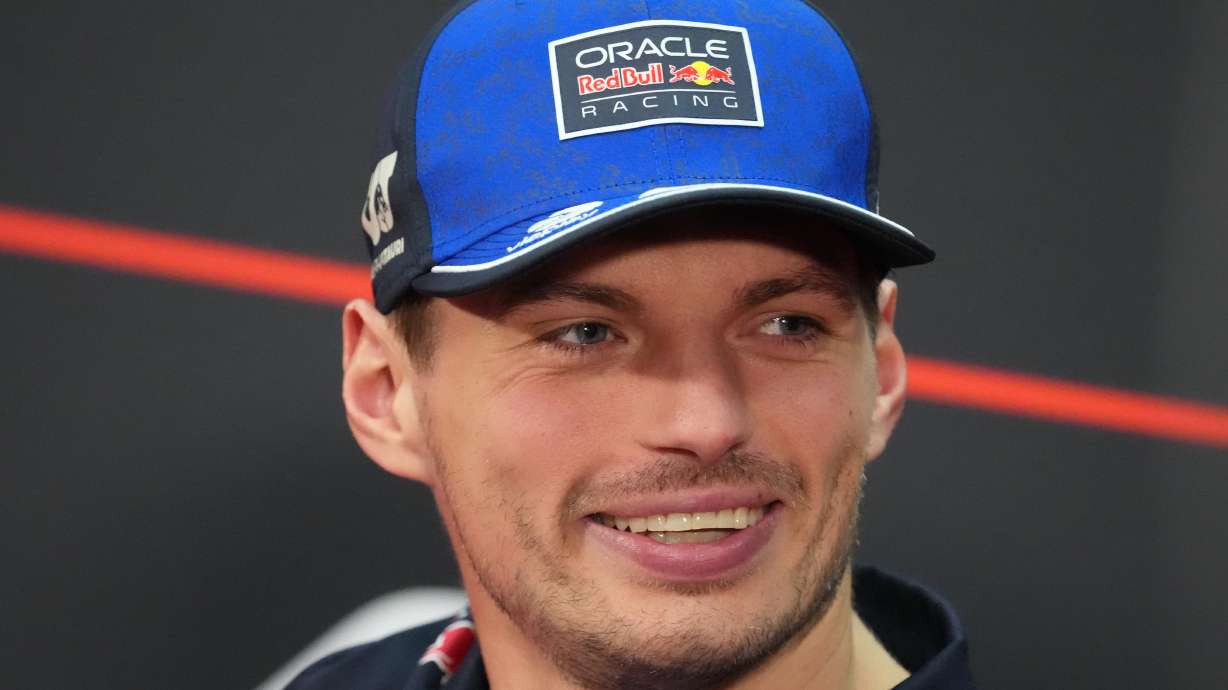 Red Bull driver Max Verstappen smiles during the drivers' press conference ahead of the Bahrain Grand Prix in Malaysia at the Sepang International Circuit in Sepang, Malaysia, Thursday, Oct. 1, 2026.