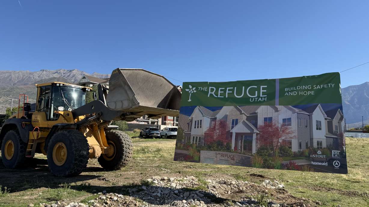 The Refuge Utah holds a groundbreaking for a new emergency shelter in Orem on Thursday to help survivors of domestic violence.