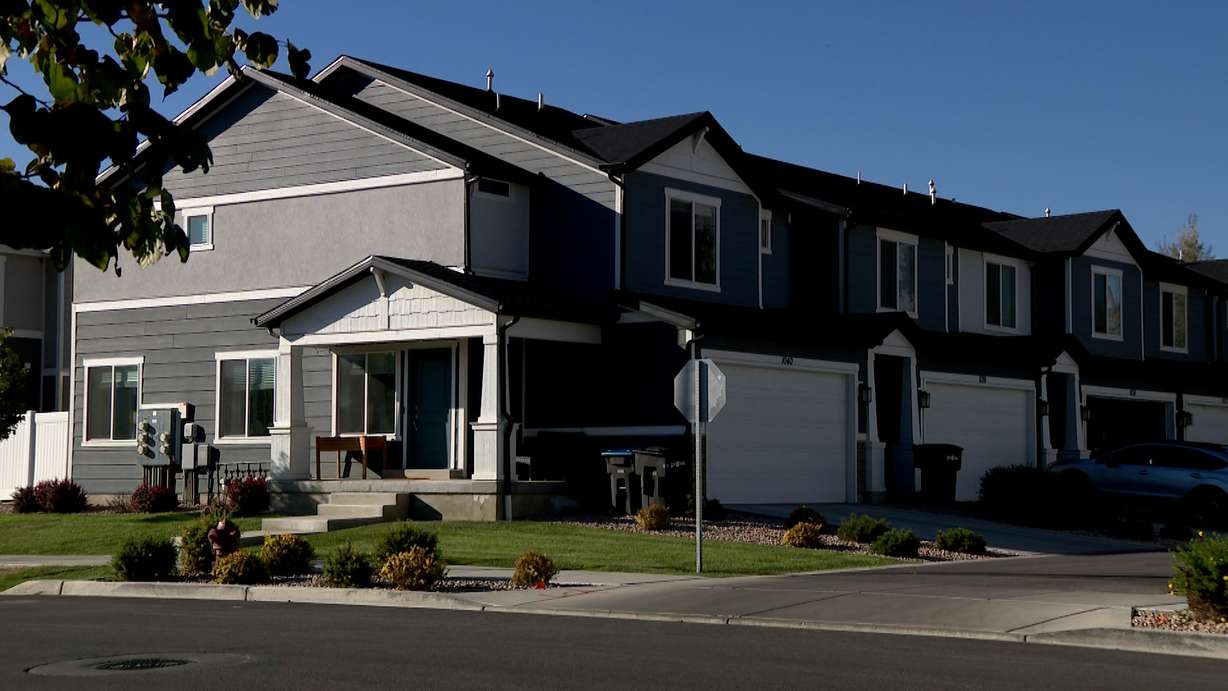 Homes are pictured in Provo on Thursday.