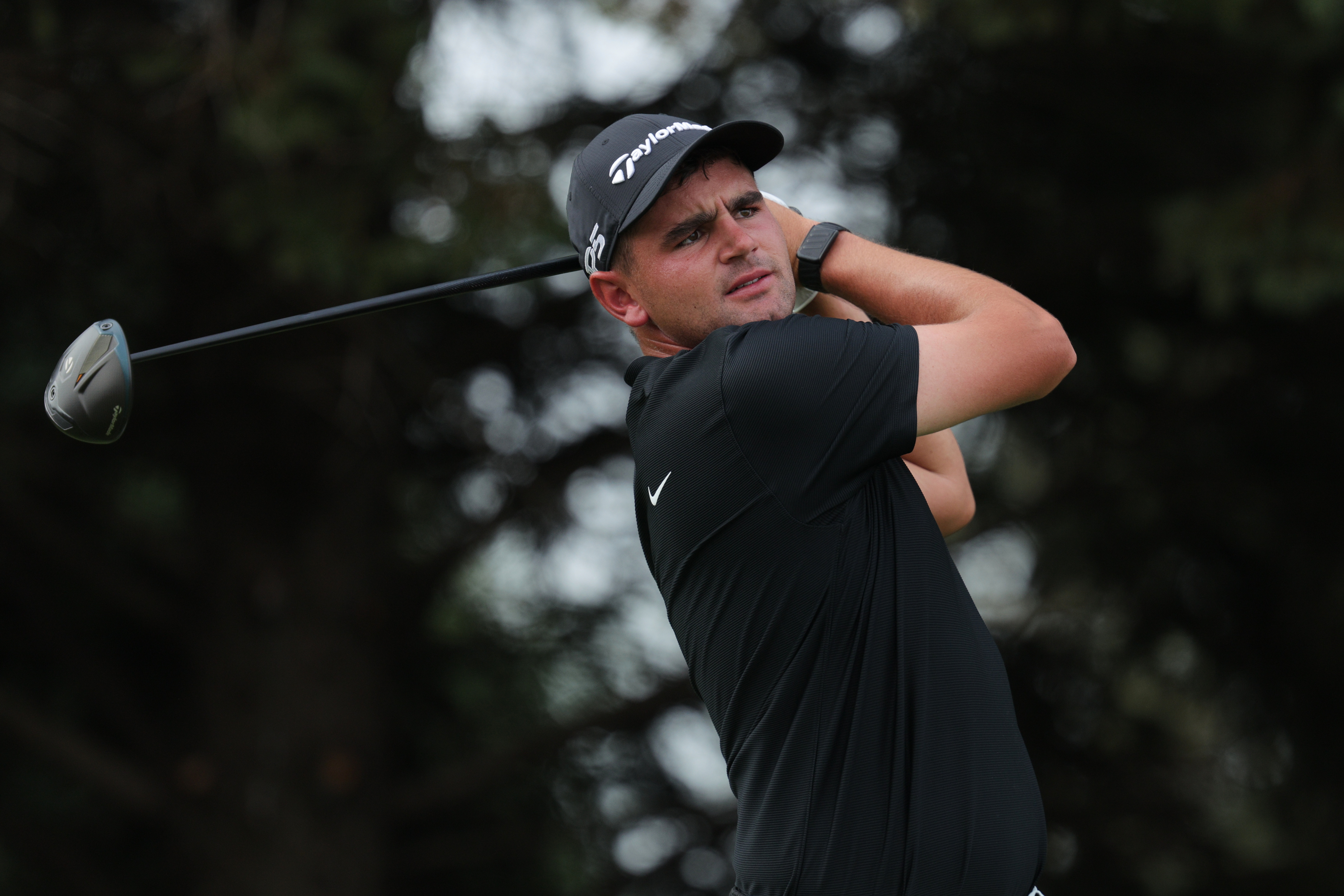 FILE - Casey Jarvis, of South Africa, hits from the second tee during the final round of the 3M Open golf tournament at the Tournament Players Club in Blaine, Minn., July 26, 2026. 