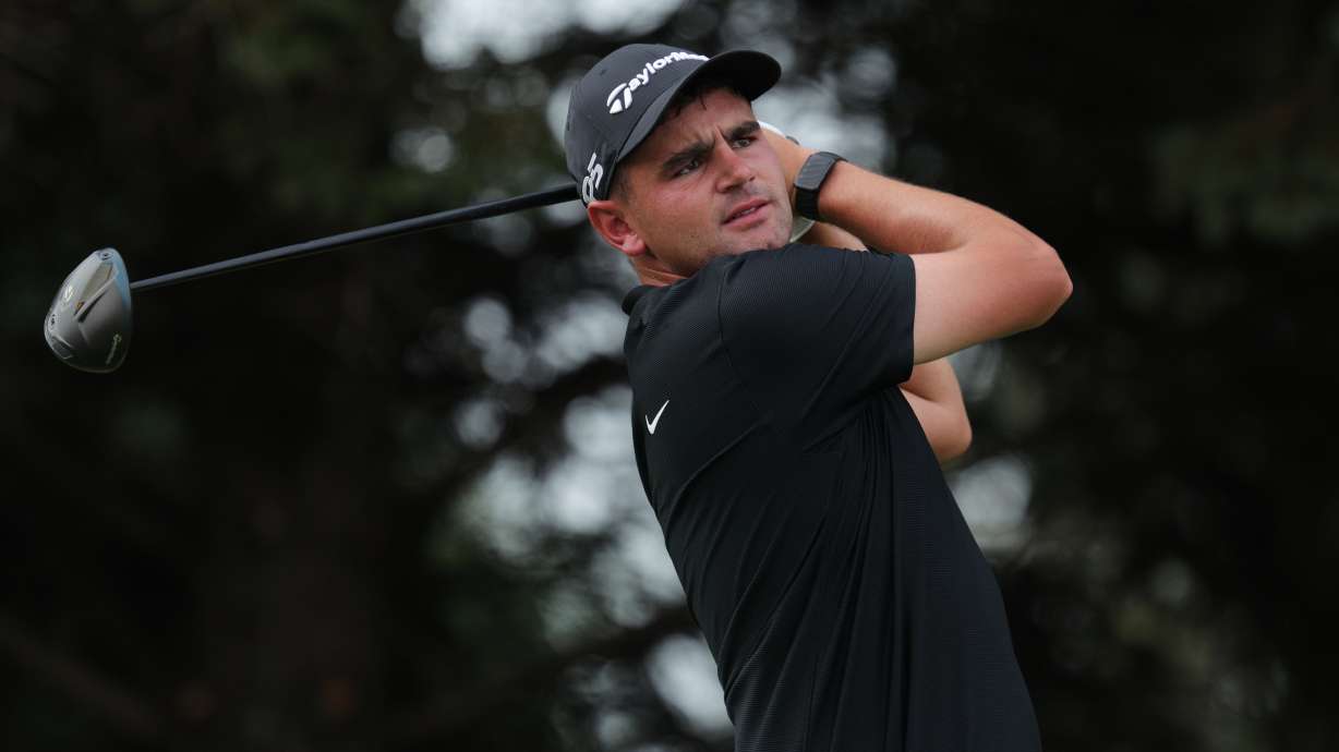 FILE - Casey Jarvis, of South Africa, hits from the second tee during the final round of the 3M Open golf tournament at the Tournament Players Club in Blaine, Minn., July 26, 2026.