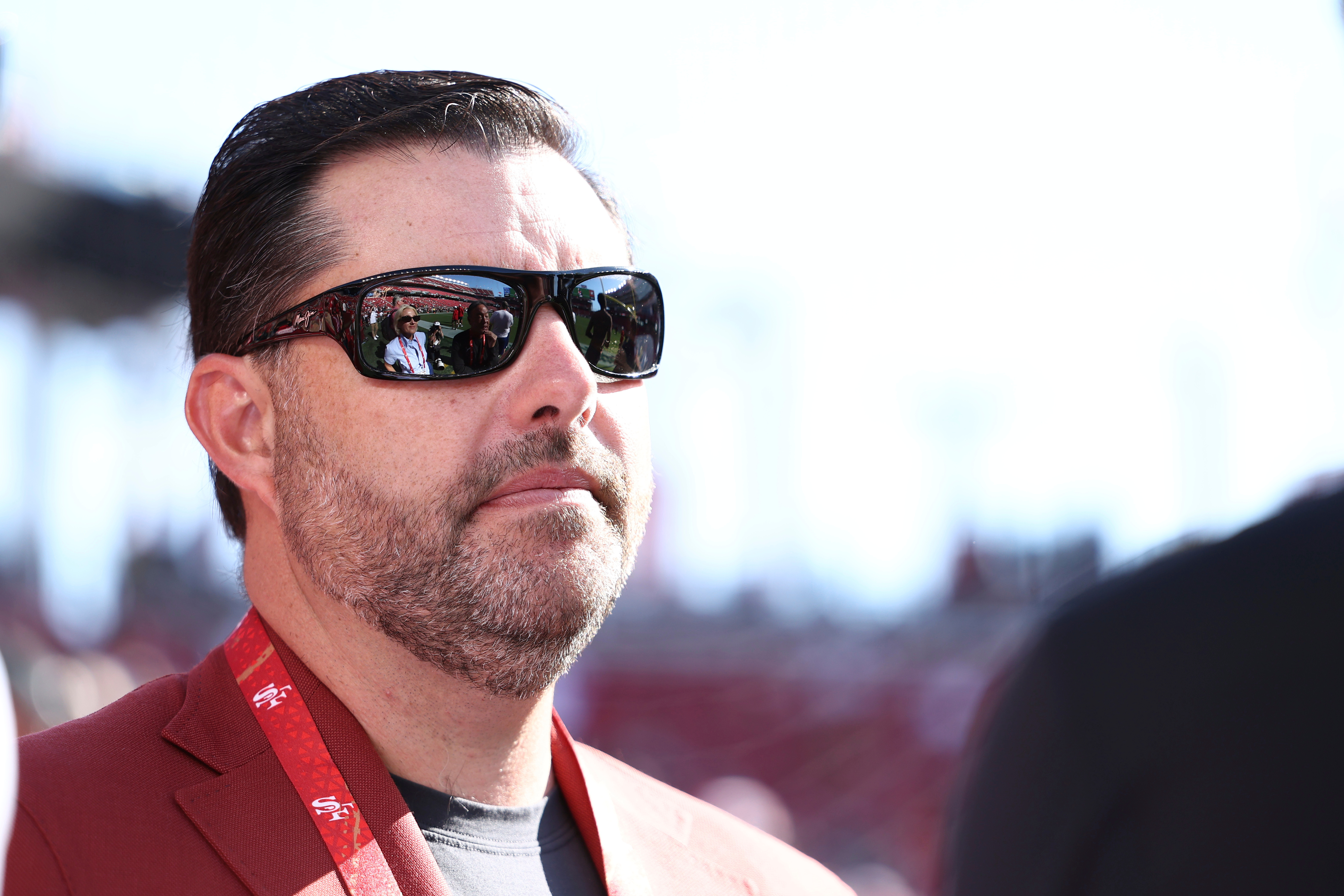 FILE - San Francisco 49ers owner Jed York stands on the sideline before a preseason NFL football game between the San Francisco 49ers and the Denver Broncos, Aug. 9, 2025, in Santa Clara, Calif. 