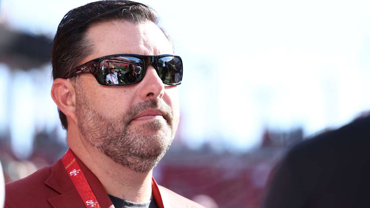 FILE - San Francisco 49ers owner Jed York stands on the sideline before a preseason NFL football game between the San Francisco 49ers and the Denver Broncos, Aug. 9, 2025, in Santa Clara, Calif.