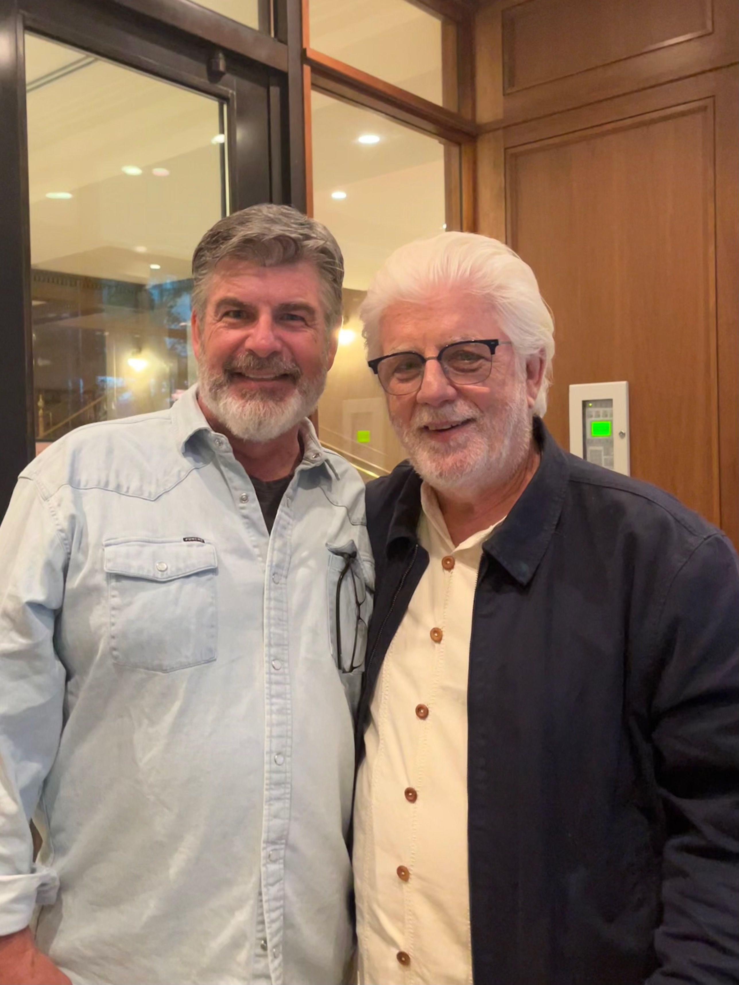 Michael Goessling (left) first reconnected with his biological father Michael McDonald last year.