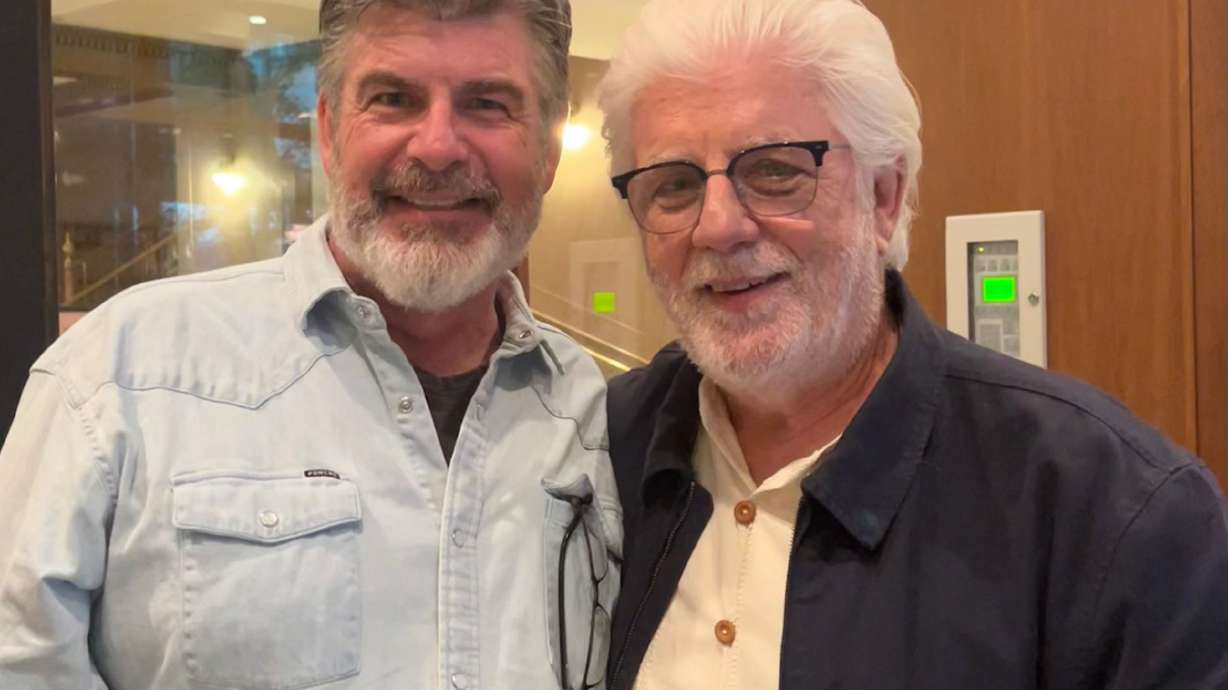 Michael Goessling (left) first reconnected with his biological father Michael McDonald last year.