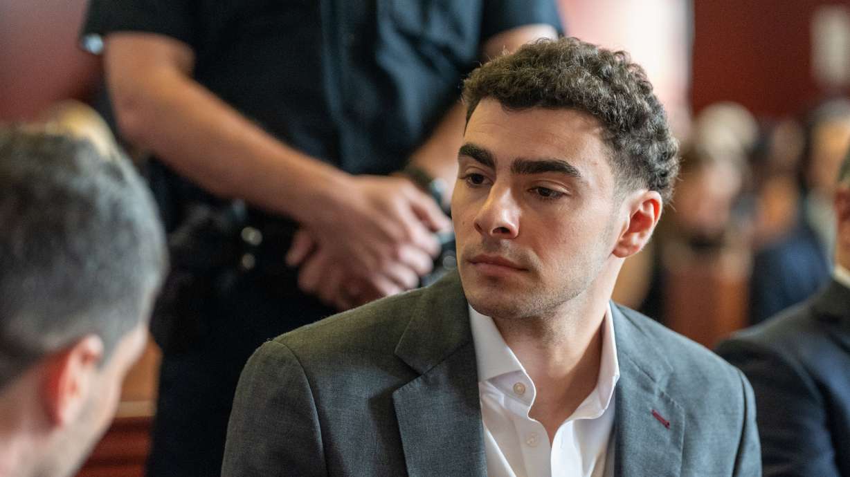 Luigi Mangione appears for a pre-trial hearing at Manhattan Criminal Court in New York, on Aug. 11. Bodycam footage released on Friday showed officers arresting Mangione at a Pennsylvania McDonald's.