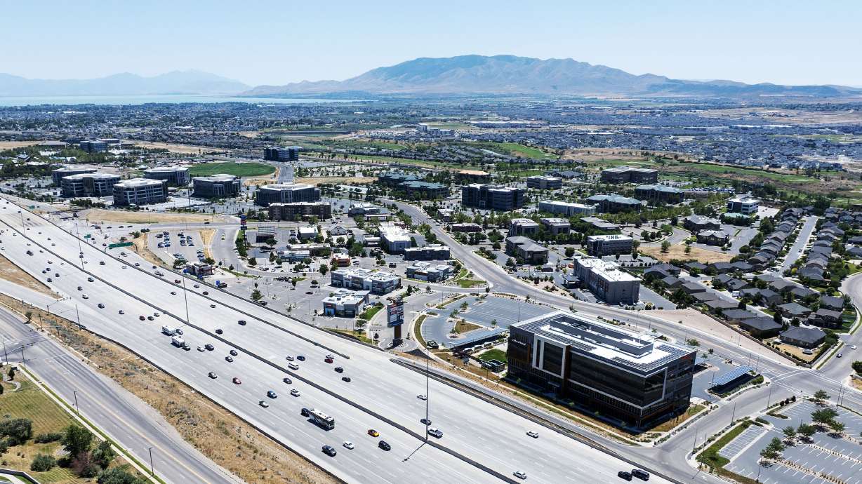 Silicon Slopes in the Lehi area on July 13, 2025. Utah's tech economy is expanding beyond software and SaaS as companies build in advanced energy, defense, aerospace and manufacturing.