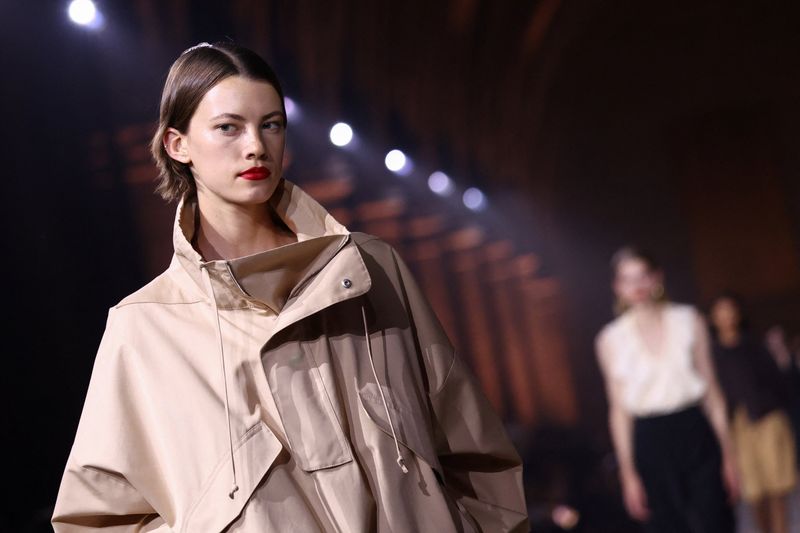 Victoria Beckham presents sheer dresses and oversized suits for spring/summer 2027