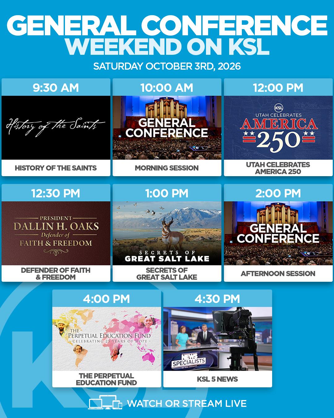 General conference special programming