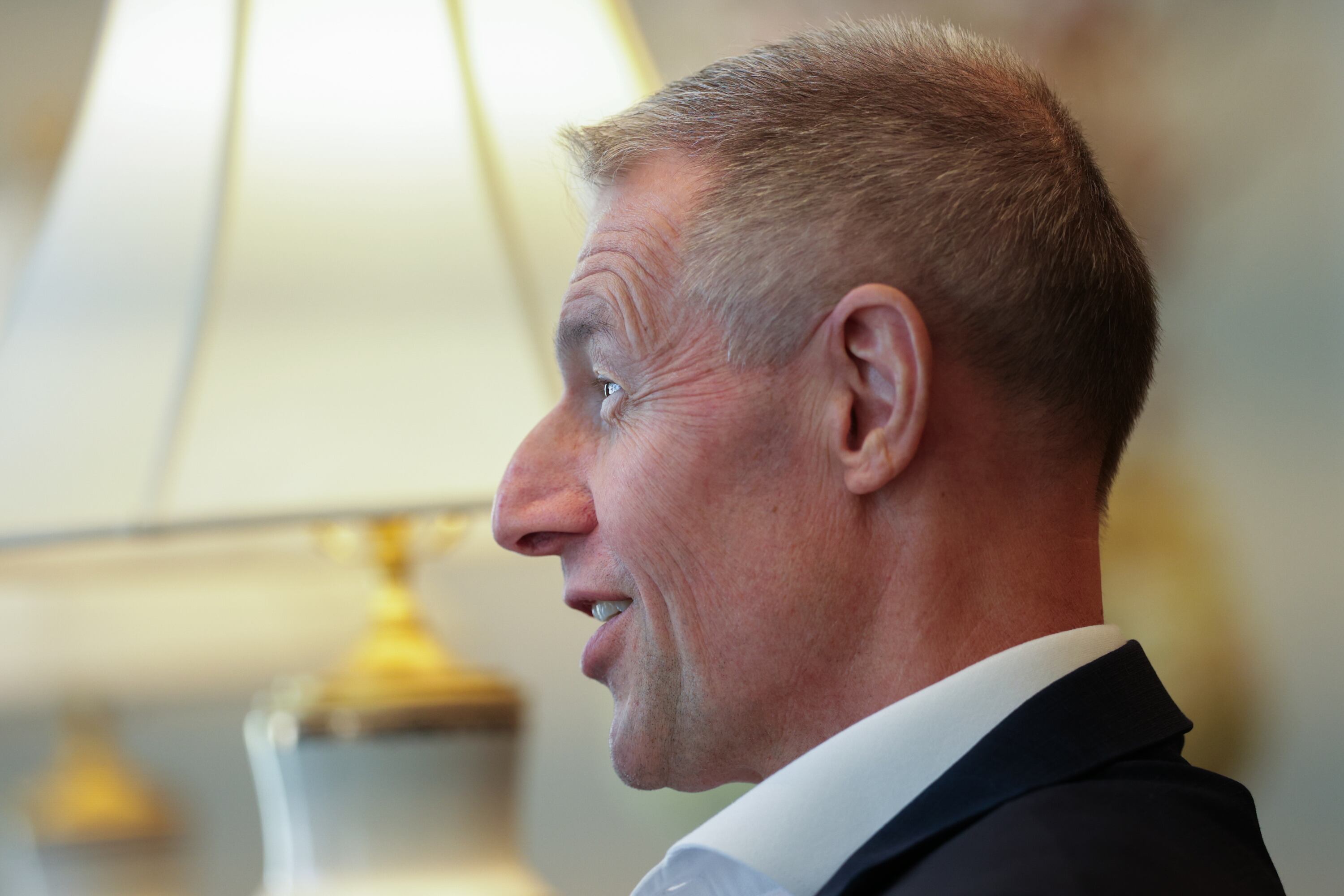 Rep. Mike Kennedy speaks during an interview with the Deseret News after a leadership meeting at the state Capitol, Friday, in Salt Lake City. Kennedy said President Donald Trump's second term is "unratable," for better or for worse.