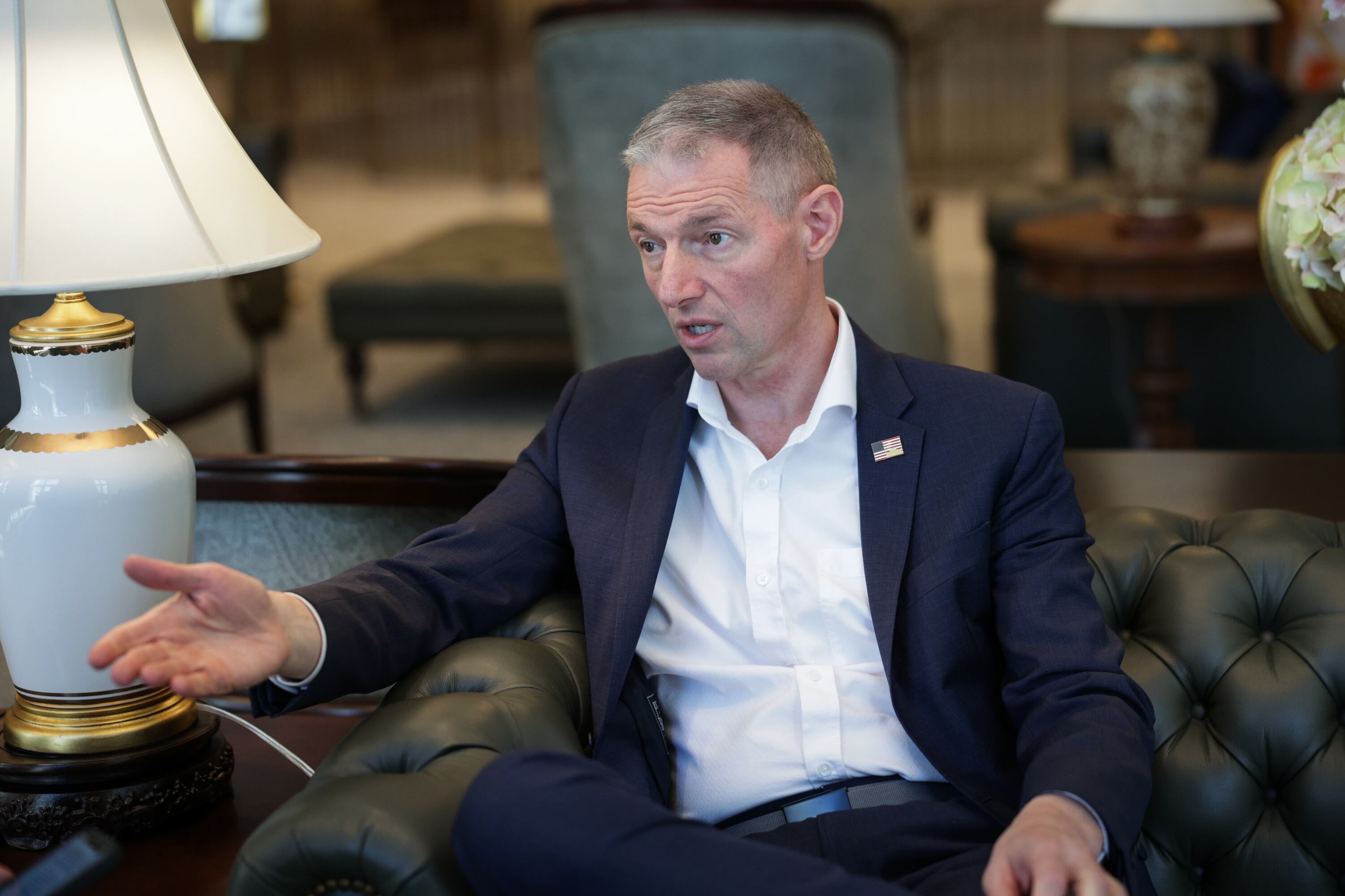 Rep. Mike Kennedy speaks during an interview with the Deseret News after a leadership meeting at the state Capitol, Friday, in Salt Lake City. Kennedy said President Donald Trump's second term is "unratable," for better or for worse.