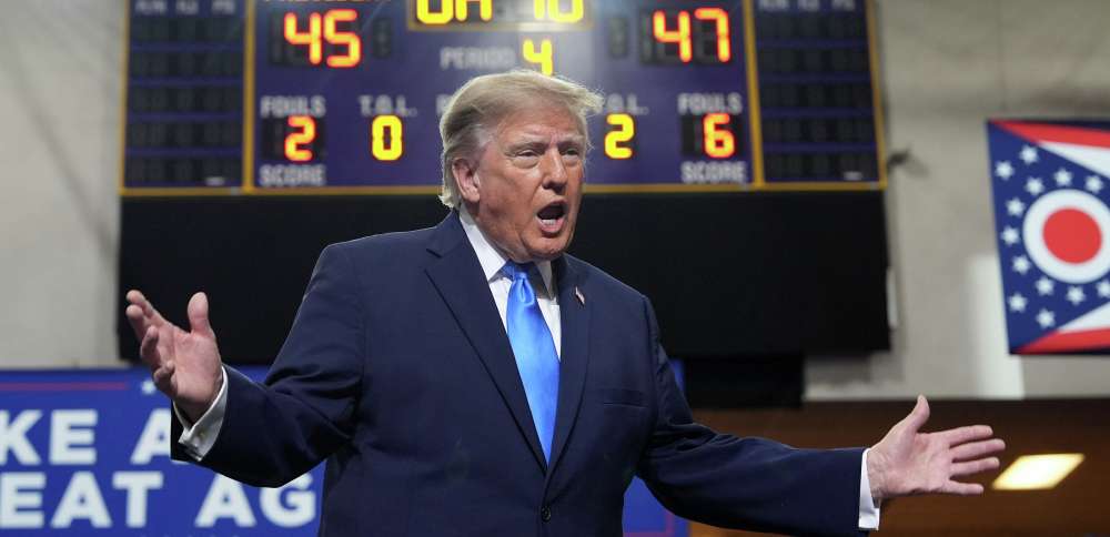 Trump tries to fire up Ohio voters as Republicans defend Senate seat in close race