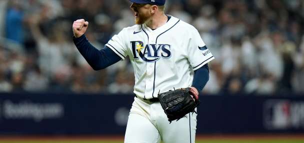 Rasmussen has no-hit bid for 7 2/3 innings, Rays open AL Division Series with a 1-0 win over Yanks