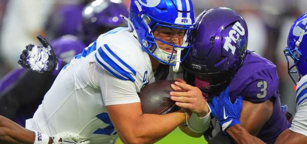 No. 10 BYU overcomes offensive struggles, injuries to beat TCU 17-10
