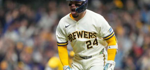 Brewers edge Padres 3-2 in NLDS opener that features bizarre play in 9th inning