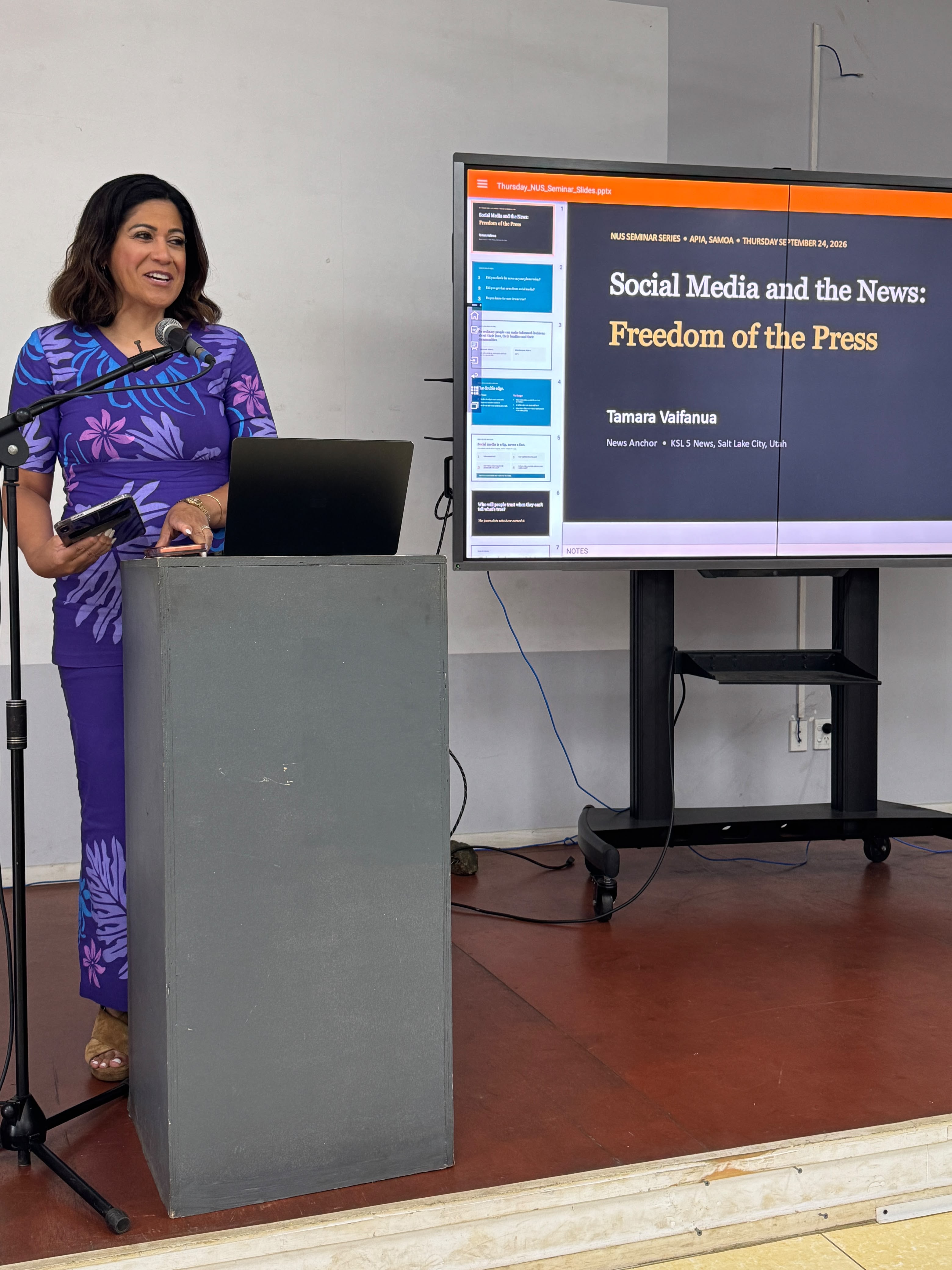 KSL anchor returns from Samoa trip with message on journalism, representation