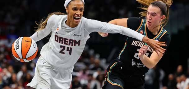 Canada's big day, team defense carries Dream to 92-82 win over Liberty in WNBA semifinals
