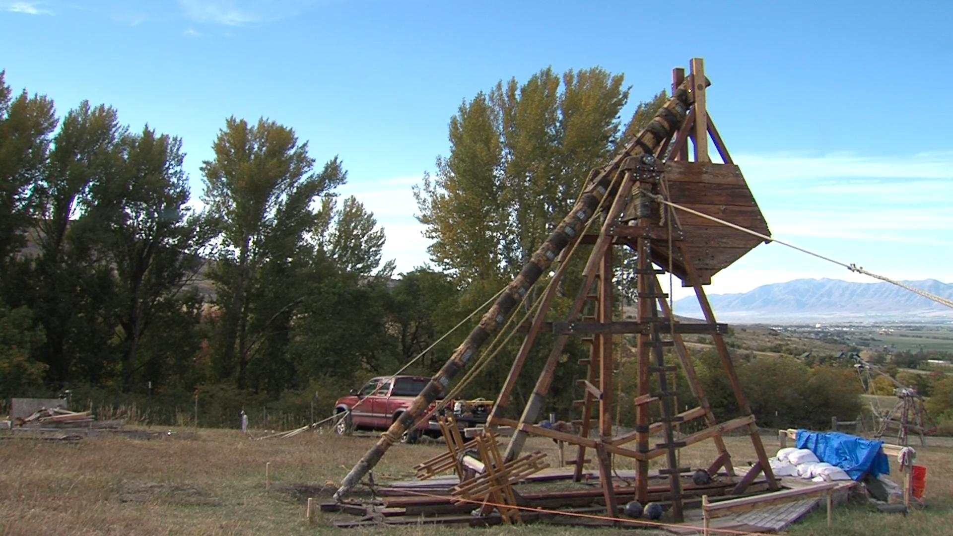 Former USU student brings medieval siege engine to life in Cache Valley