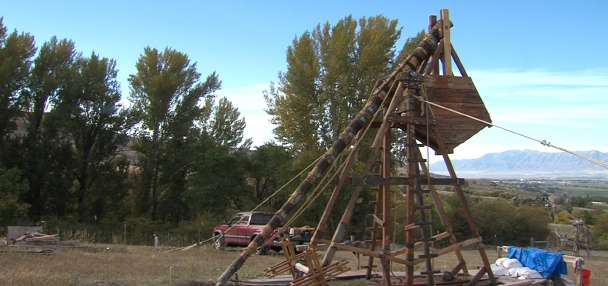 Medieval siege engine brought to life in Cache Valley