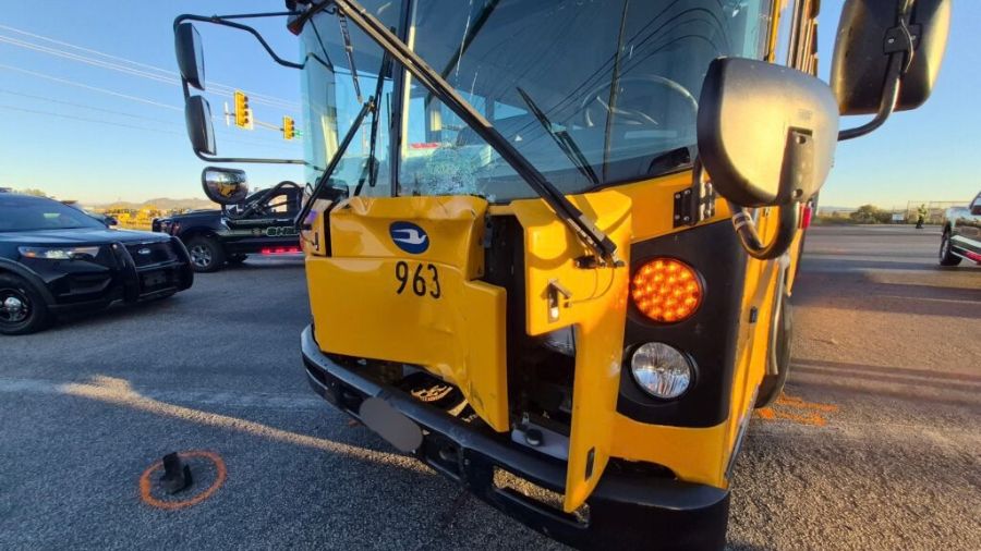 1 dead after crash between school bus and motorcycle in Cedar City
