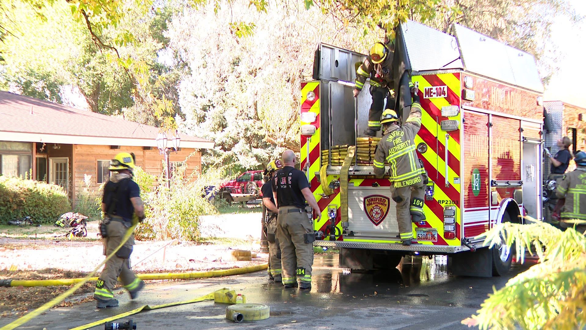 Salt Lake Valley fire crews conduct live fire training in Holladay