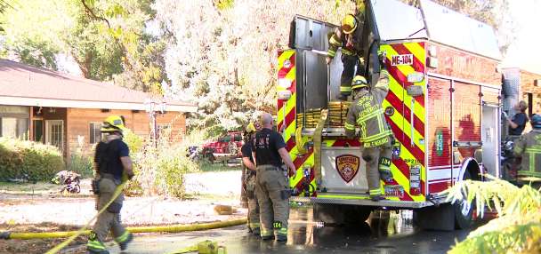 Salt Lake Valley fire crews conduct live fire training in Holladay