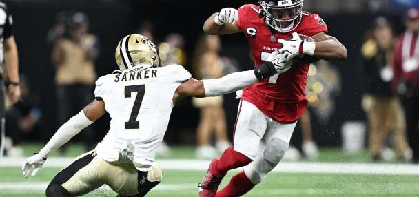 Bijan Robinson powers Falcons past Saints 45-24 on the 20th anniversary of the Superdome's reopening