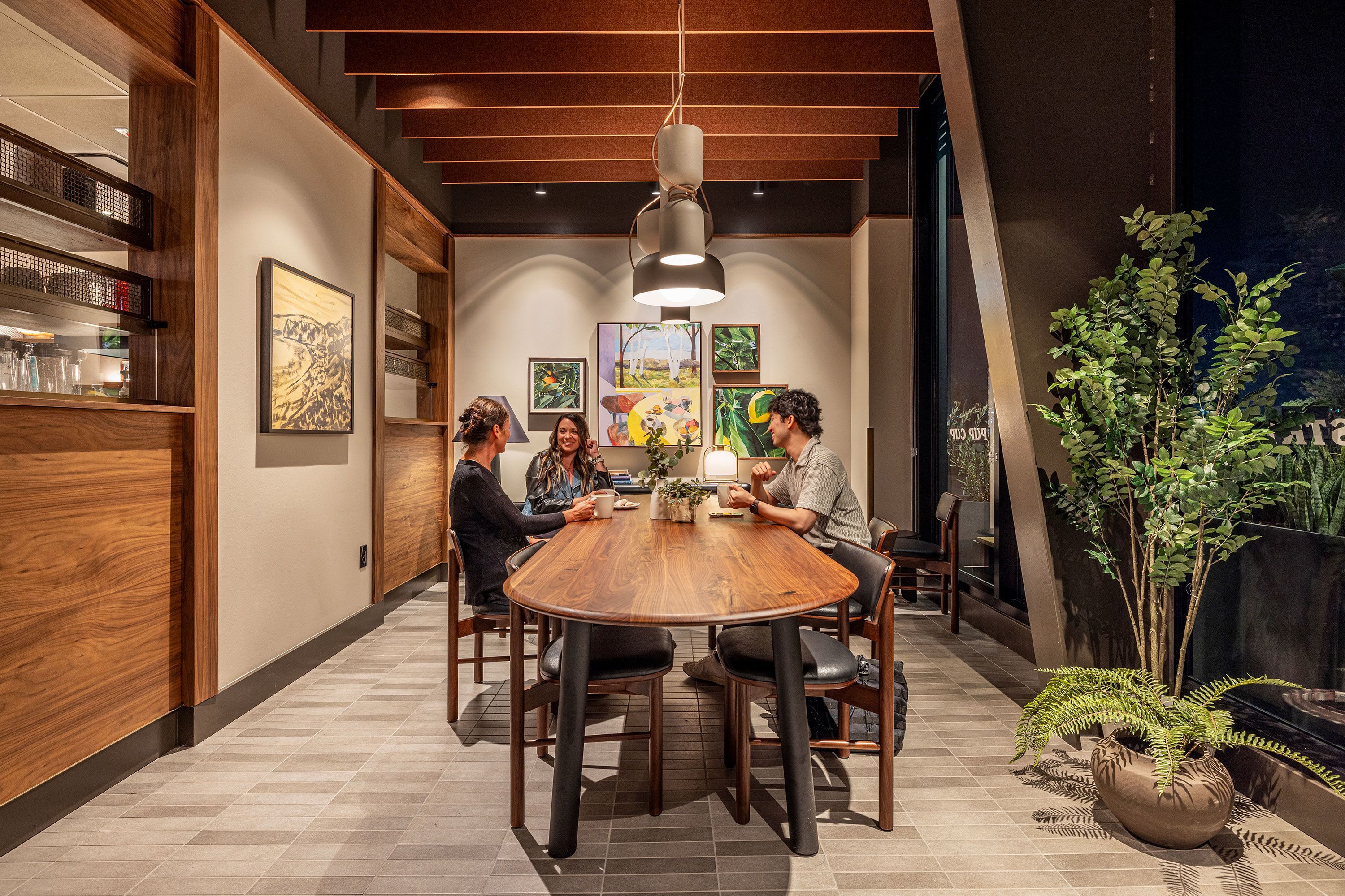 Some locations will have a conference table.
