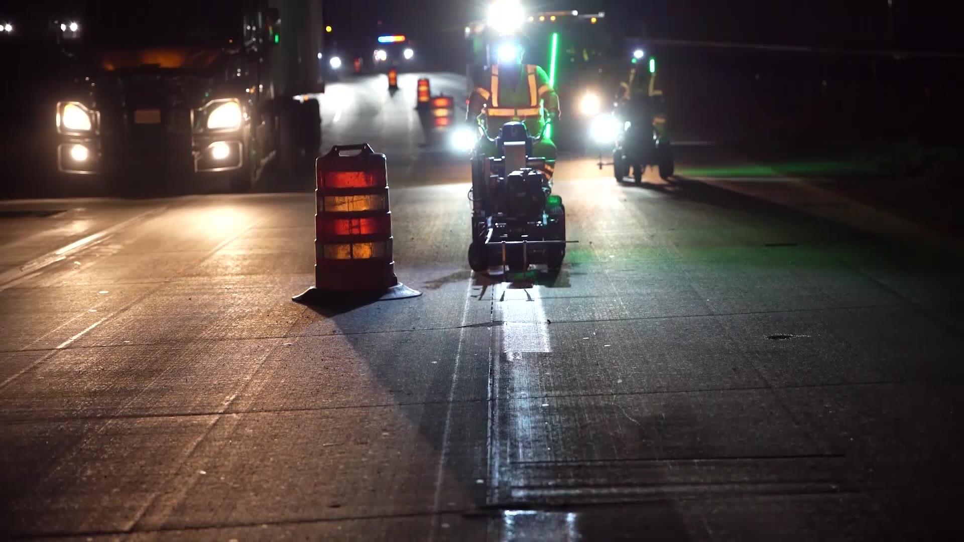 UDOT nears partial completion of 'zebra striping' project to improve the visibility of freeway lanes