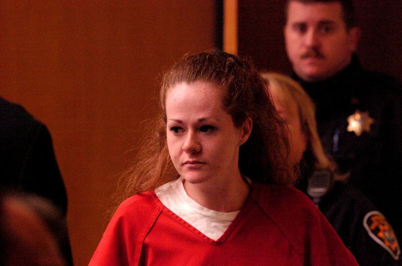 FILE PHOTO: A picture taken on December 4, 2007 shows death row inmate Christa Pike entering a Knox County Criminal Court in Knoxville, Tennessee, US., obtained by Reuters on September 30, 2026.  J. Miles Cary/ Knoxville News Sentinel/USA TODAY NETWORK via