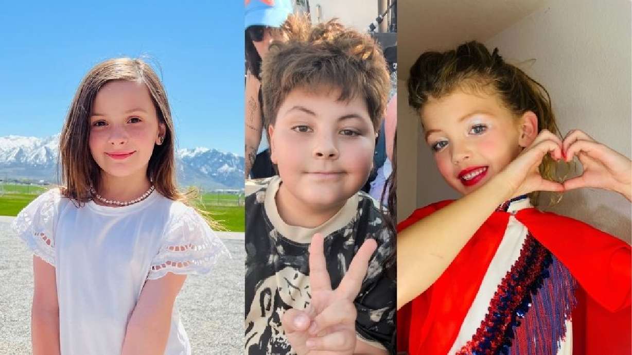 Andrea, Nolan and Daisy (left to right) from Utah are all competing in Stan Lee's Super Kids competition. Each of them are in the top 10 in their respective categories, selected from children across the U.S.