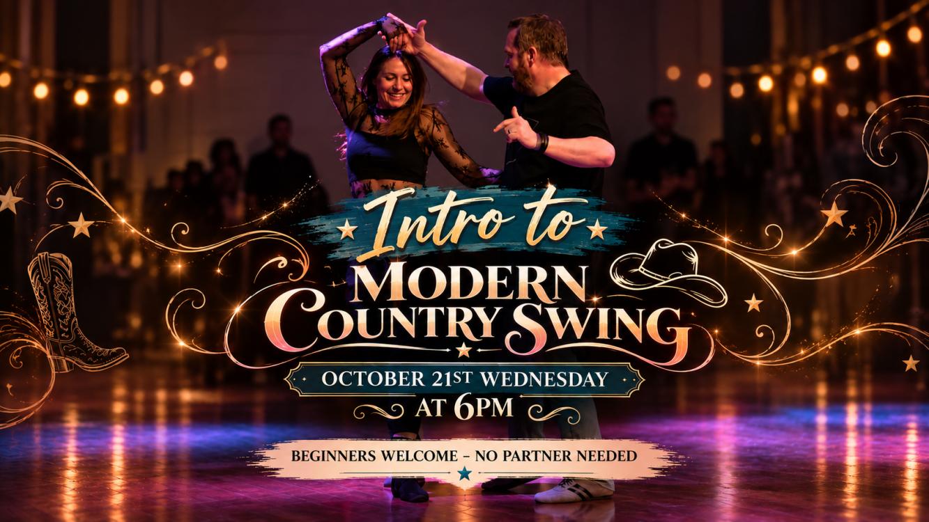 Intro to Modern Country Swing! No experience, no partner needed