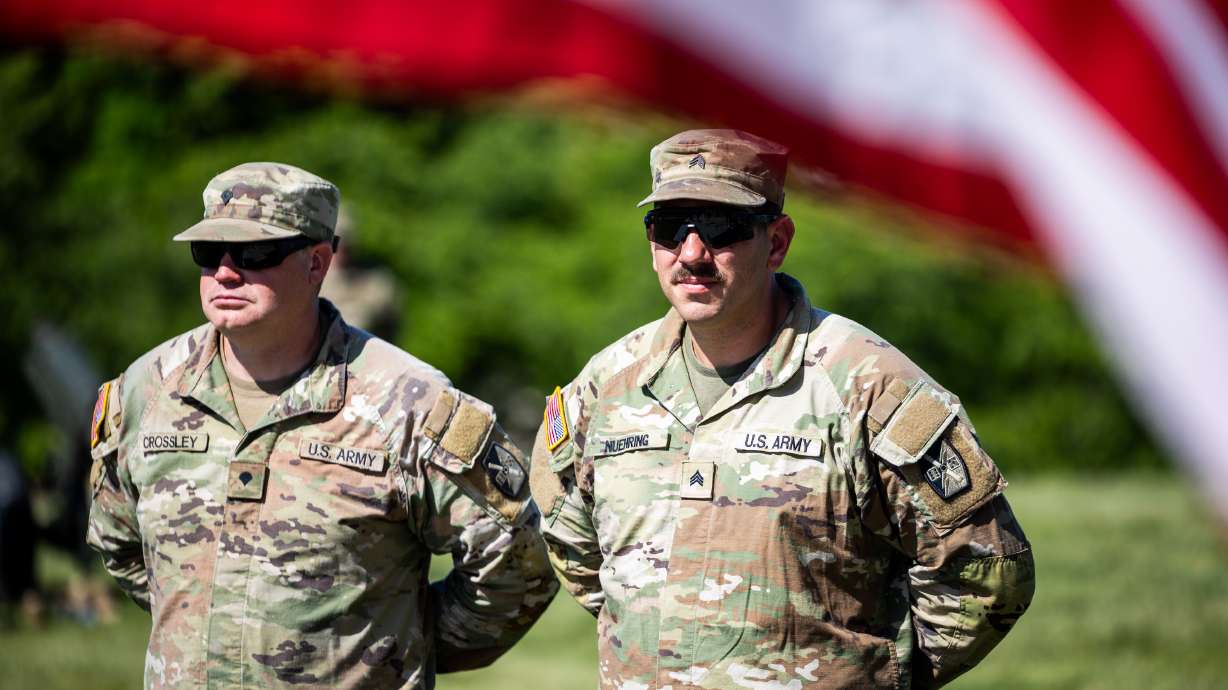 The Utah Department of Veterans & Military Affairs Memorial Day ceremony in Salt Lake City on May 26, 2025. More than $800,000 was awarded to two community organizations providing suicide prevention services for veterans in Utah.
