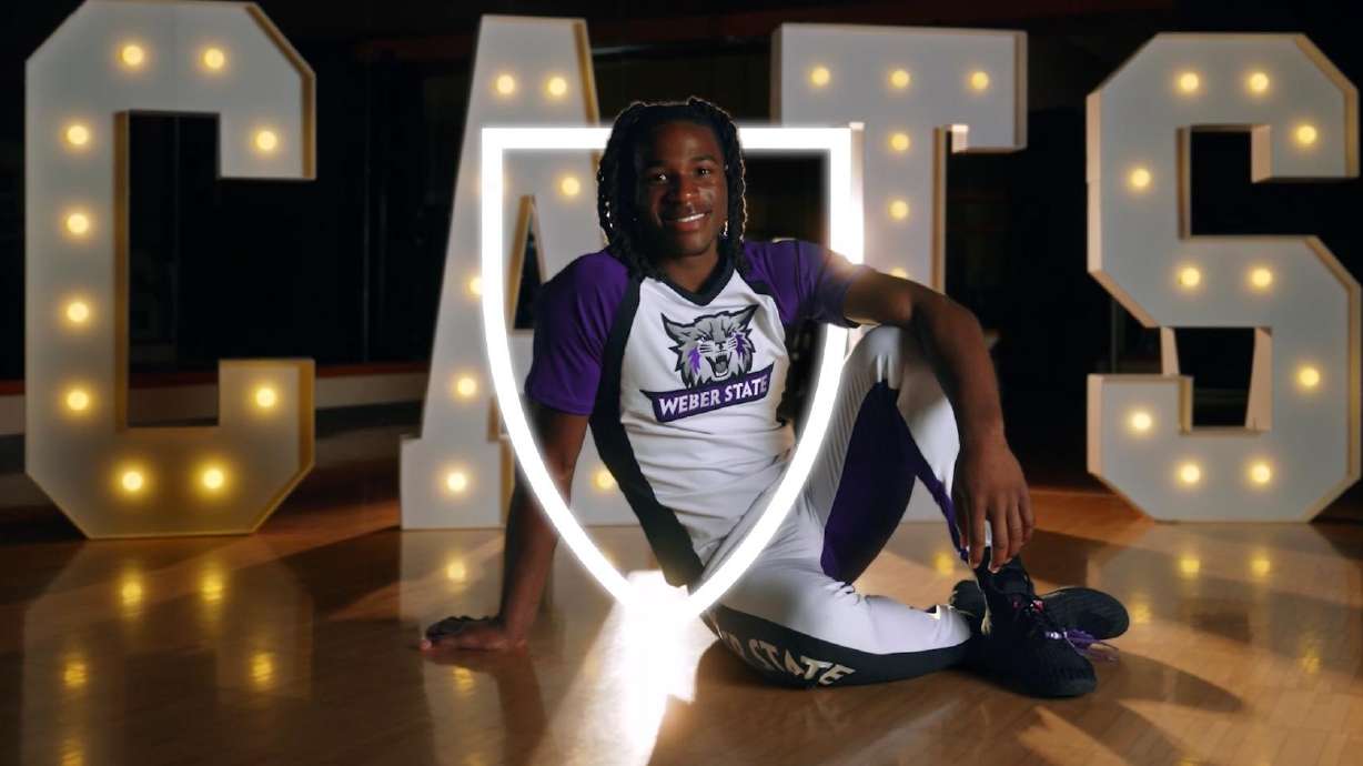 The Weber State cheerleader is redefining perceptions of the sport as one of the few male flyers in college cheerleading.