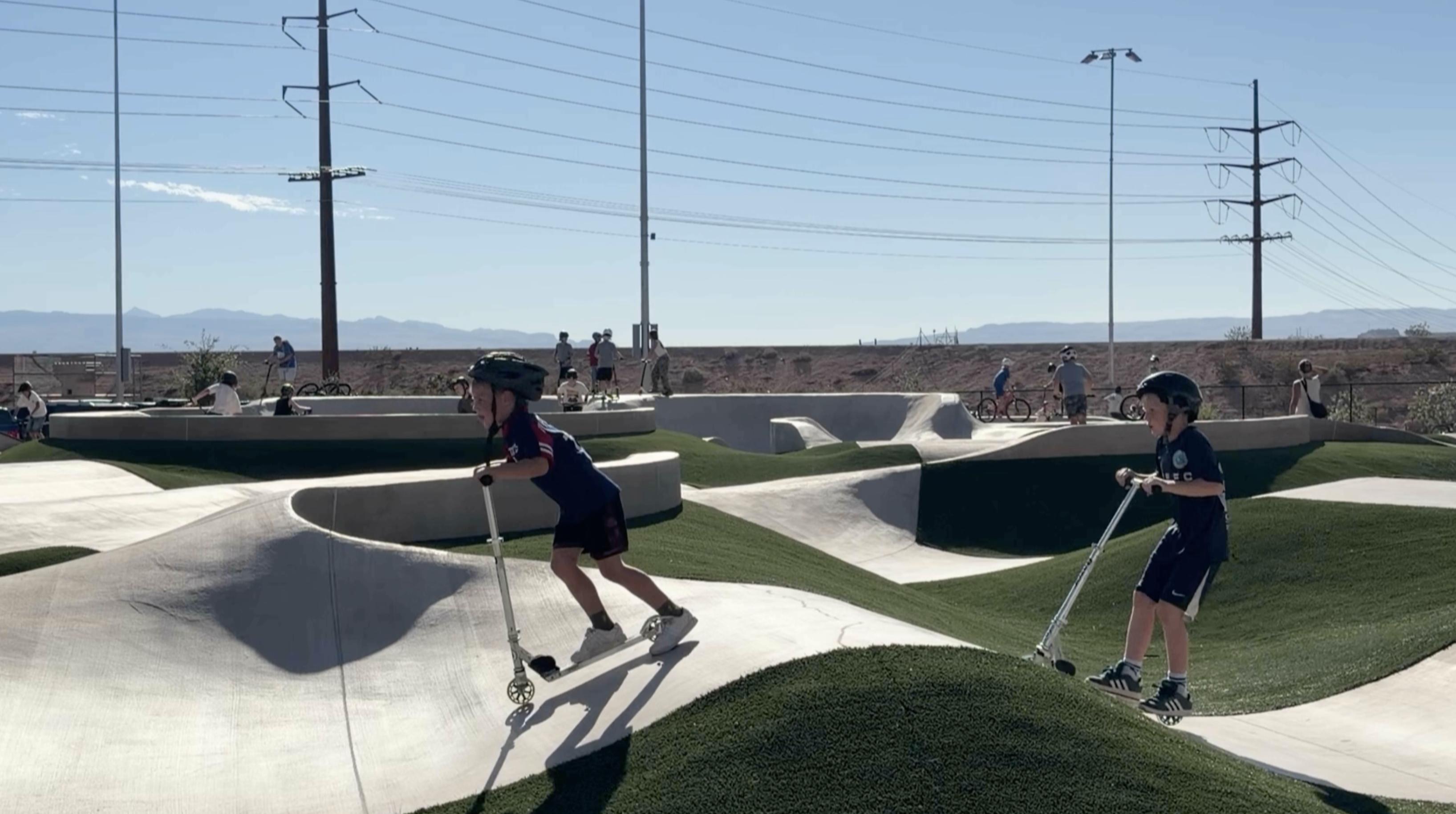 Hundreds of kids, teens and adults made their way to Washington Wheels Park in southern Utah Tuesday to showcase their skills on wheels ahead of Red Bull Rampage.
Red Bull Rampage is an extreme mountain bike event that will take place Oct. 8-10.