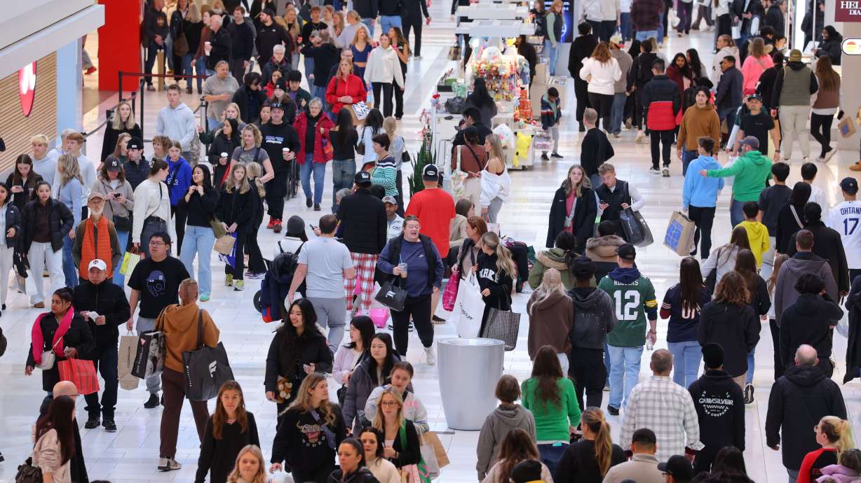 Shoppers browse through stores at the Mall of America for Black Friday deals in Bloomington, Minnesota, on Nov. 28, 2025. Federal officials in Minnesota have charged a man with terrorism after he planned a shooting at the Mall of America, they said at a news conference Wednesday.