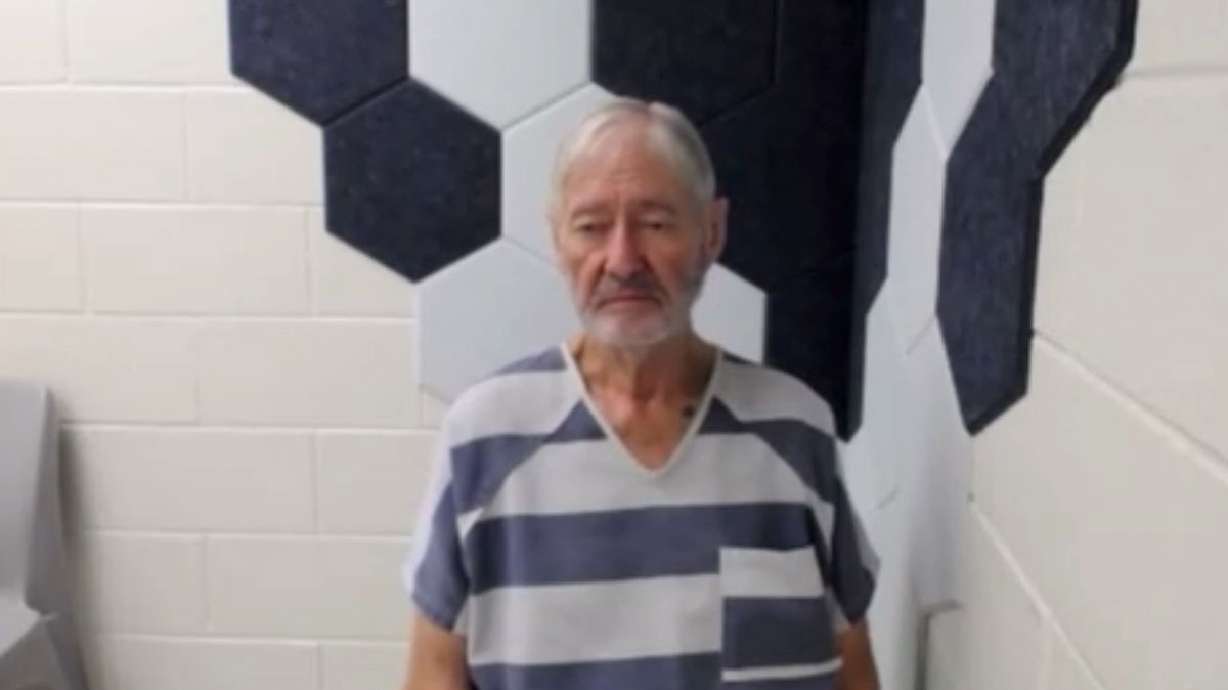 Thomas "Tom" Jackson appears via video from the Davis County Jail for an arraignment hearing on child sex abuse charges on Nov. 16, 2023. Deputies arrested Thomas Jackson, a "person of interest" in the disappearance of Nancy Perry Baird, on charges unrelated to the Baird case following Jackson's interview on COLD.