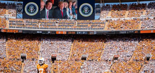 The midterm elections won't keep Trump from college football on Saturday. A hurricane might