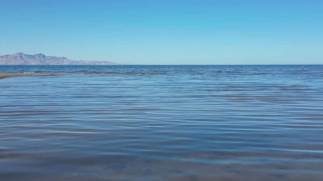 The Great Salt Lake on Wednesday. A nonprofit organization is challenging the accuracy of a state-commissioned study that identified a $1.2 billion annual need for water infrastructure projects.