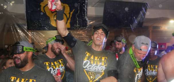 Brewers celebrate clinching win over Padres with an eye on looming NLCS showdown with Dodgers