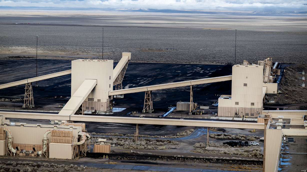 Portions of the old coal section of the Intermountain Power Project Intermountain Generating Station and Converter Station in Delta on Jan. 2. A University of Utah-led consortium received a $7.5 million federal award to identify unconventional sources of critical minerals and rare earth elements.