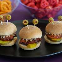 Complete the Halloween party spread with Hot Chicken Monster Sliders