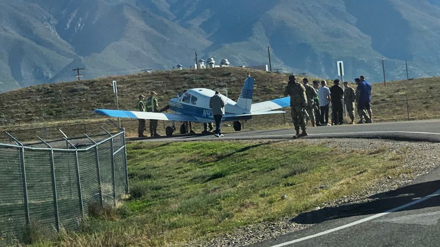 Private plane makes emergency landing inside Hill Air Force Base