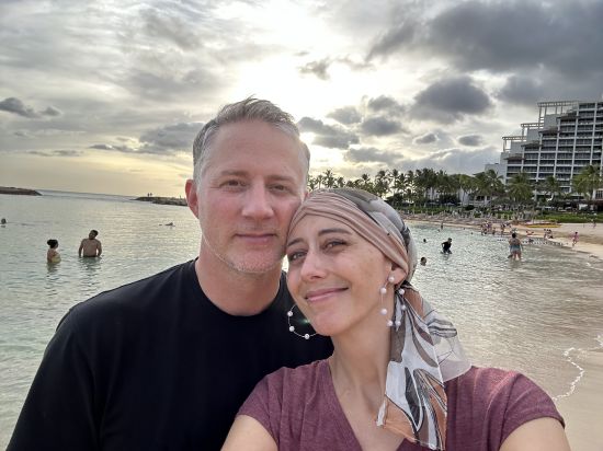 Dani Kurtz is pictured with her husband in an undated photo.