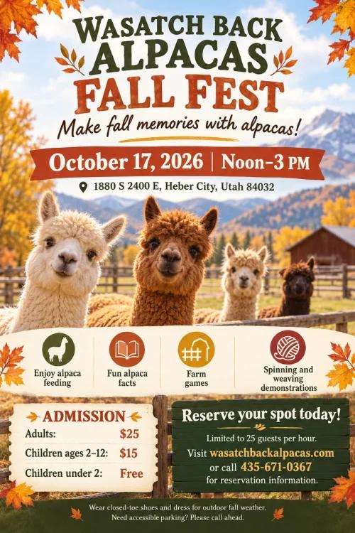 Fall Fest at Wasatch Back Alpacas