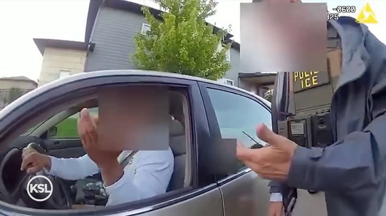 Bodycam video shows a Venezuelan immigrant being detained by ICE in a controversial arrest on Aug. 25 as an Ogden police officer looked on. A federal judge has ordered the man's release.