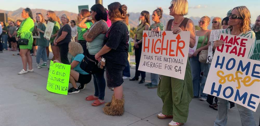 Utah rally prompted by Cornell case urges men to help prevent sexual violence