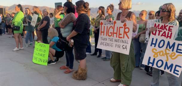 Utah rally prompted by Cornell case urges men to help prevent sexual violence