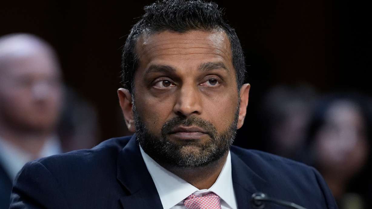 FBI Director Kash Patel testifies during the Senate Judiciary hearing on Oversight of the Federal Bureau of Investigation, Sept. 15, in Washington. The FBI said it arrested a suspect in the ShinyHunters hack of the bureau's job portal on Friday.